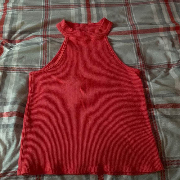 Red Women’s Turtle Neck Tank Top - Picture 1 of 1